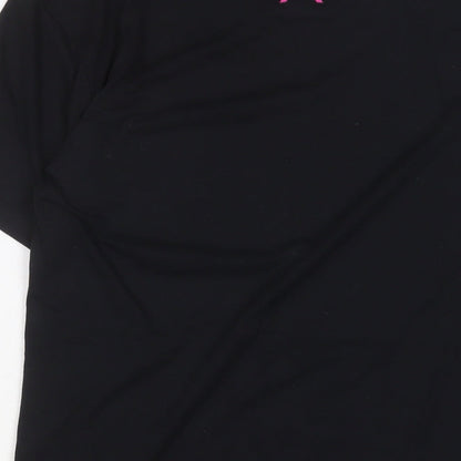 Womens UK Size M Next Level Black Basic T-Shirt