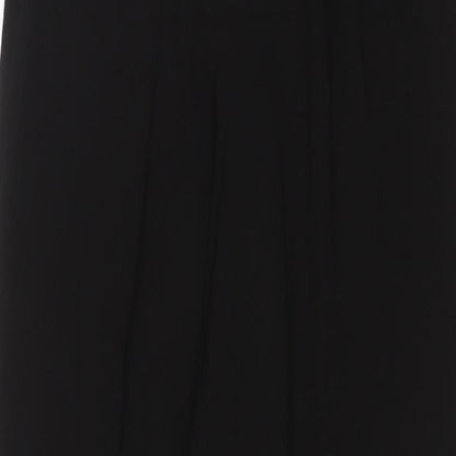 New Look Womens Black Polyester Trousers Size 10 L29 in Regular Drawstring