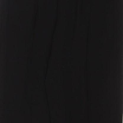 New Look Womens Black Polyester Trousers Size 10 L29 in Regular Drawstring