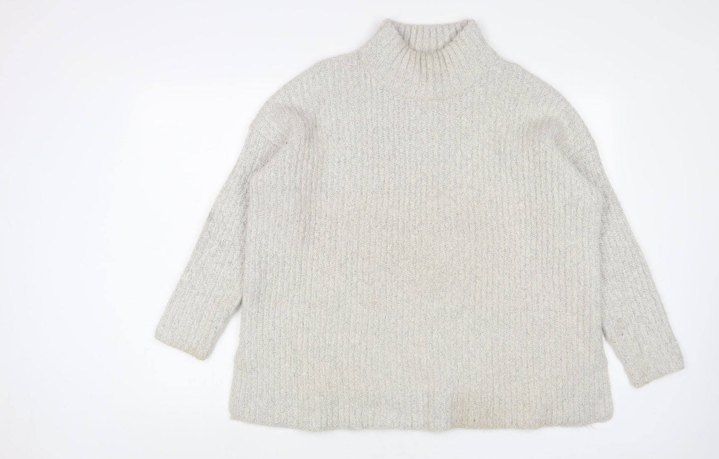 Womens UK Size M New Look Grey Pullover Jumper