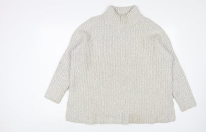 Womens UK Size M New Look Grey Pullover Jumper