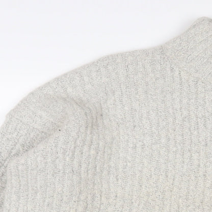 Womens UK Size M New Look Grey Pullover Jumper