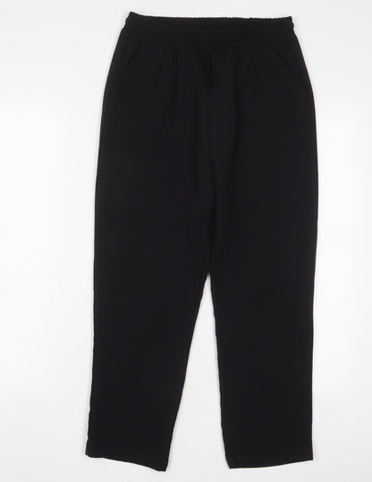 Womens UK Size 10 PRETTYLITTLETHING Regular Fit  Black Trousers
