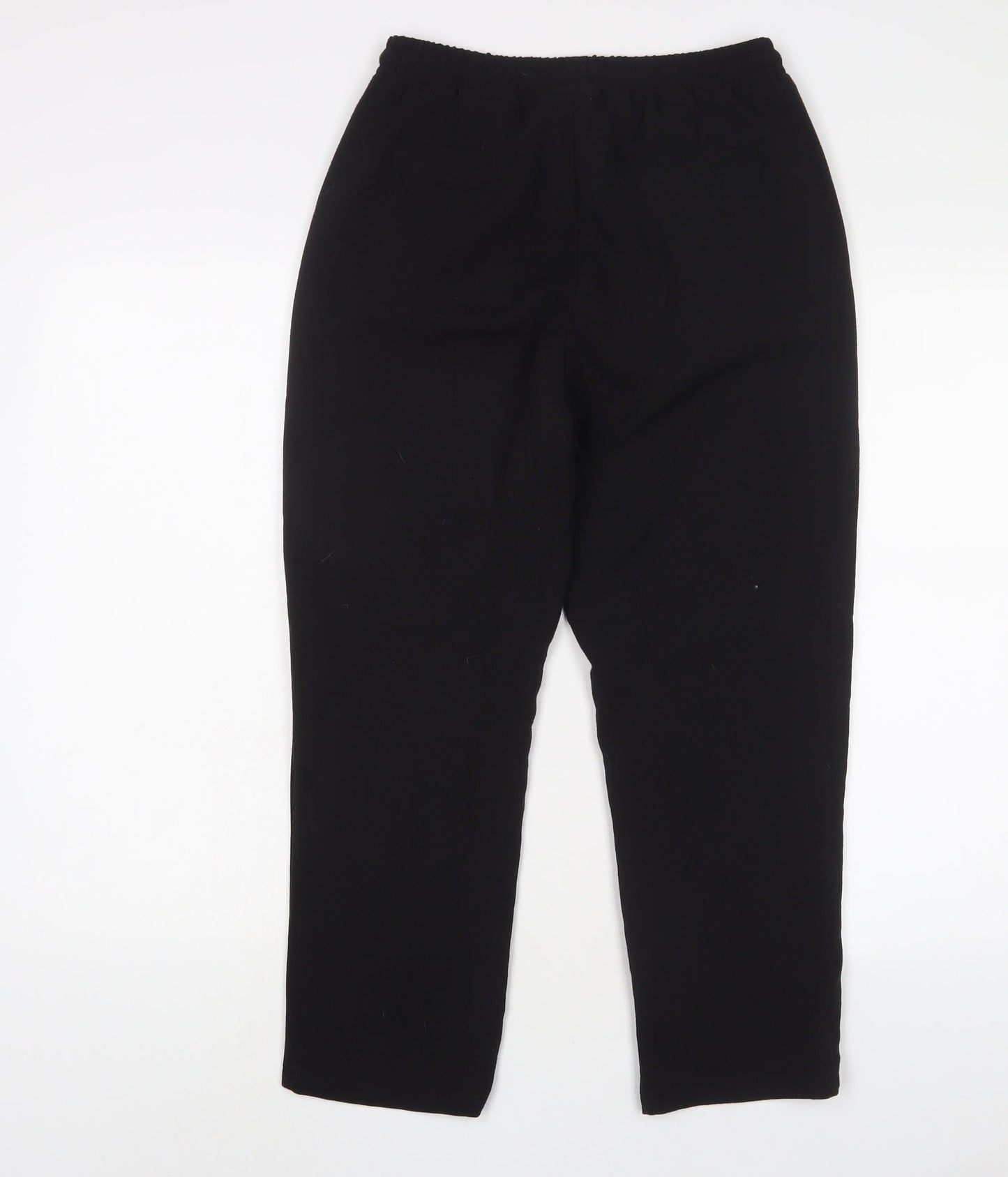 Womens UK Size 10 PRETTYLITTLETHING Regular Fit  Black Trousers