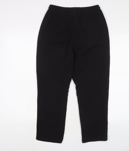 Womens UK Size 10 PRETTYLITTLETHING Regular Fit  Black Trousers