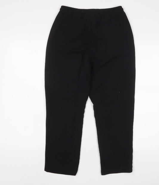 Womens UK Size 10 PRETTYLITTLETHING Regular Fit  Black Trousers