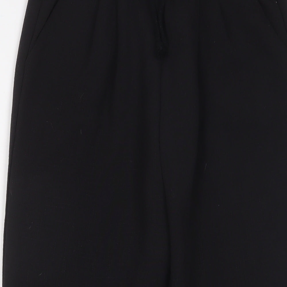 Womens UK Size 10 PRETTYLITTLETHING Regular Fit  Black Trousers
