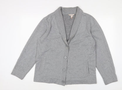 White Stag Womens Grey Jacket Blazer Size 12 Button