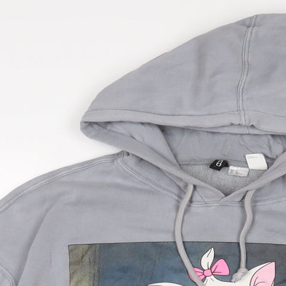 The Aristocats Womens Grey Cotton Pullover Hoodie Size XL Pullover