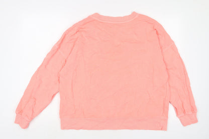 Womens UK Size M Marks and Spencer Pink Pullover Sweatshirt