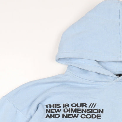 Womens UK Size M Pull&Bear Blue Pullover Hoodie