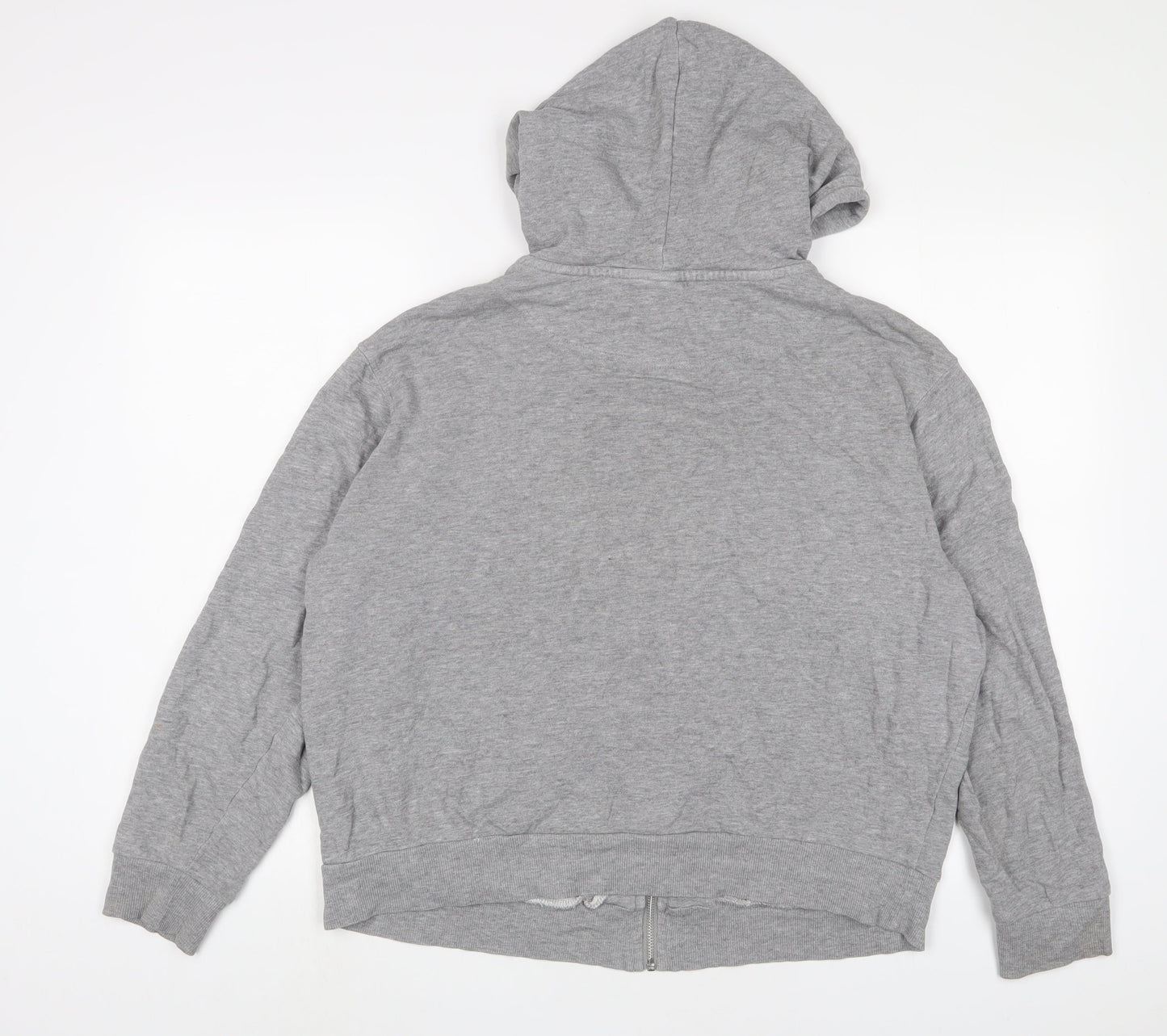 Womens UK Size 10 ASOS Grey Full Zip Hoodie