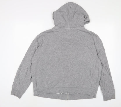Womens UK Size 10 ASOS Grey Full Zip Hoodie