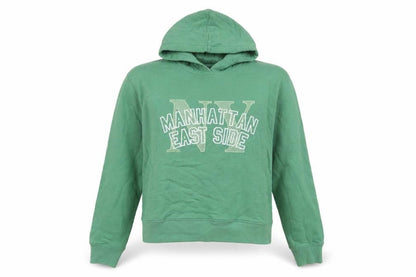 Marks & Spencer Womens Green Cotton Pullover Hoodie Size XS Pullover - Embroidered