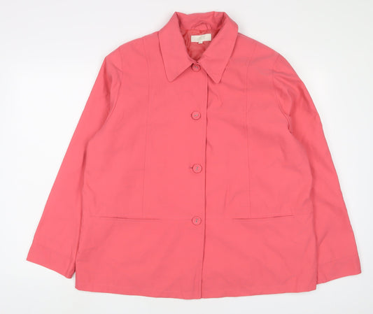 Womens UK Size 22 marks and Pink Jacket