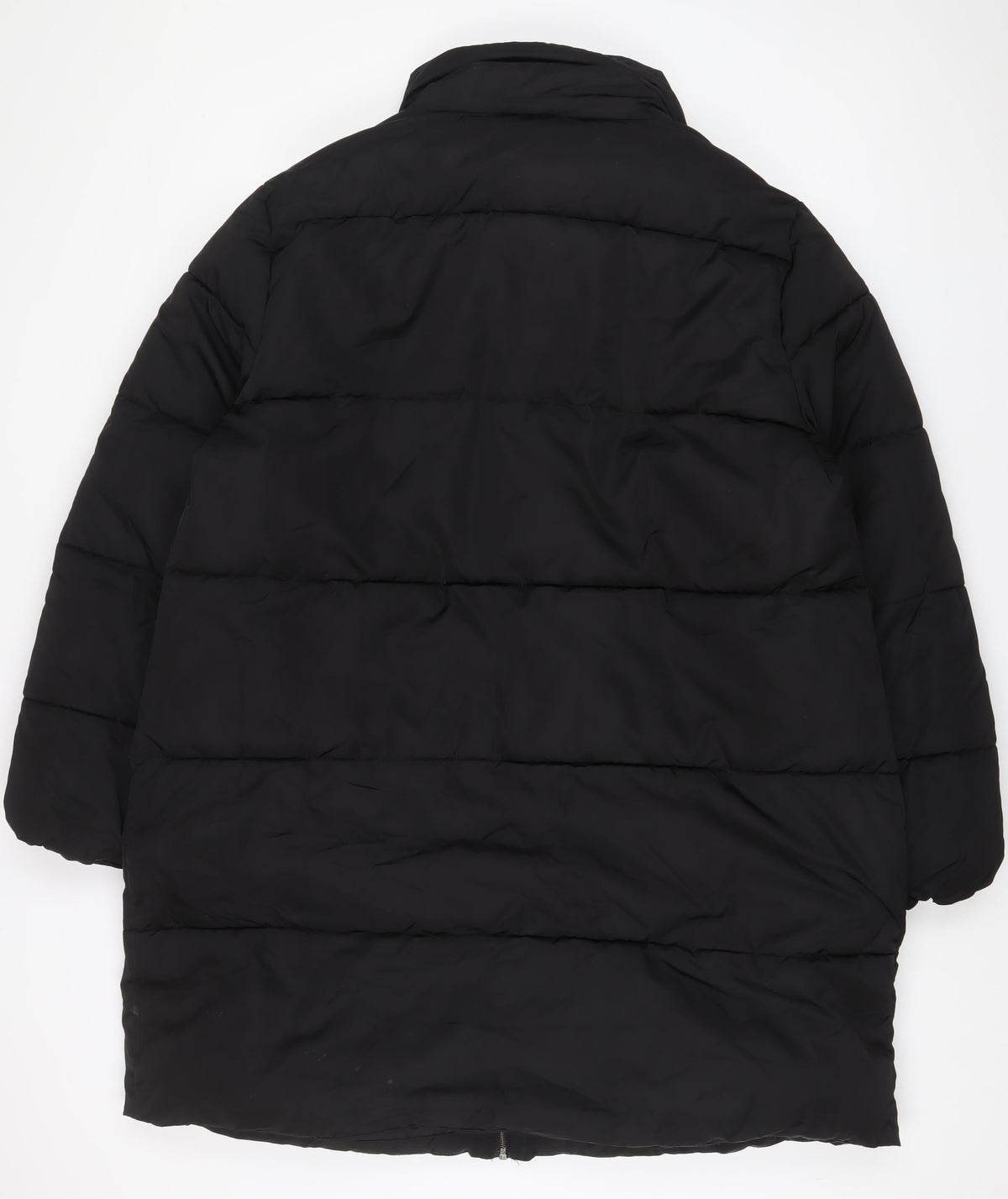 Onfire Womens Black Quilted Coat Size 20 Zip