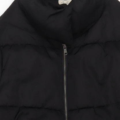 Onfire Womens Black Quilted Coat Size 20 Zip