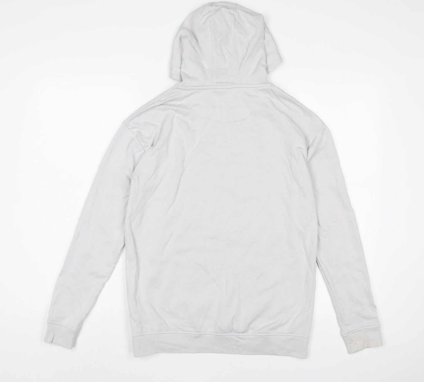 Marks and Spencer Boys White Cotton Pullover Hoodie Size 14-15 Years Pullover
