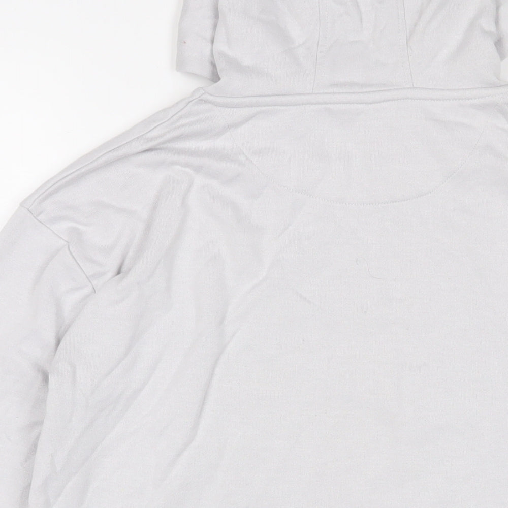 Marks and Spencer Boys White Cotton Pullover Hoodie Size 14-15 Years Pullover