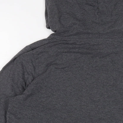 SPLASH Womens Grey Cotton Pullover Hoodie Size 12 Pullover