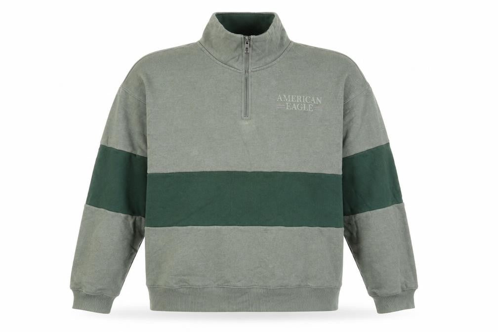 Mens UK Size M American Eagle Outfitters Green Pullover Sweatshirt