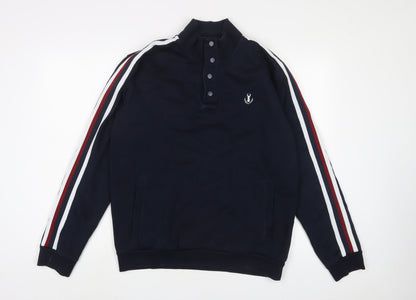 Mens UK Size M NEXT Blue Pullover Sweatshirt