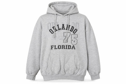 U.S Apparel Mens Grey Cotton Pullover Hoodie Size M