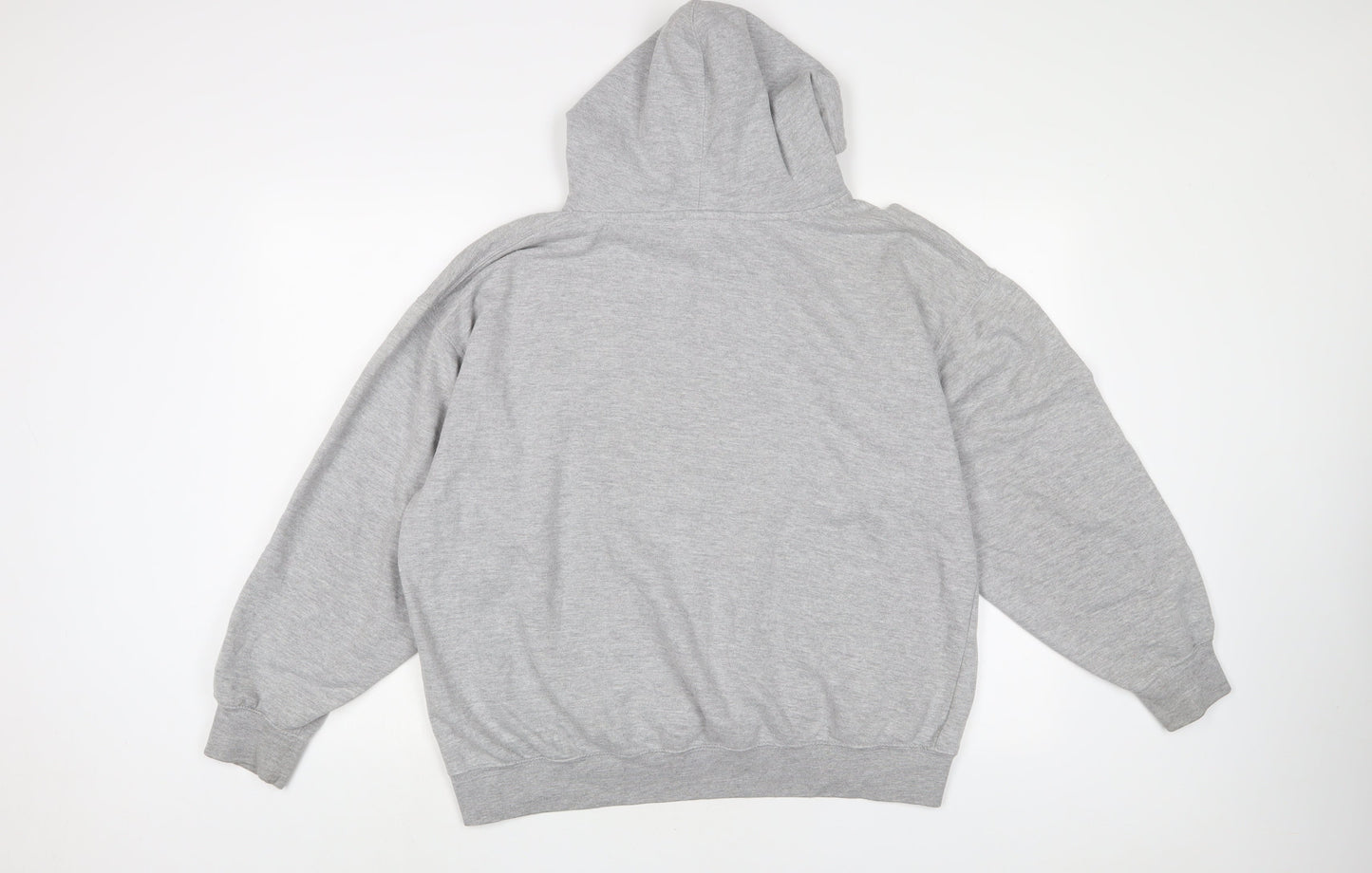 U.S Apparel Mens Grey Cotton Pullover Hoodie Size M