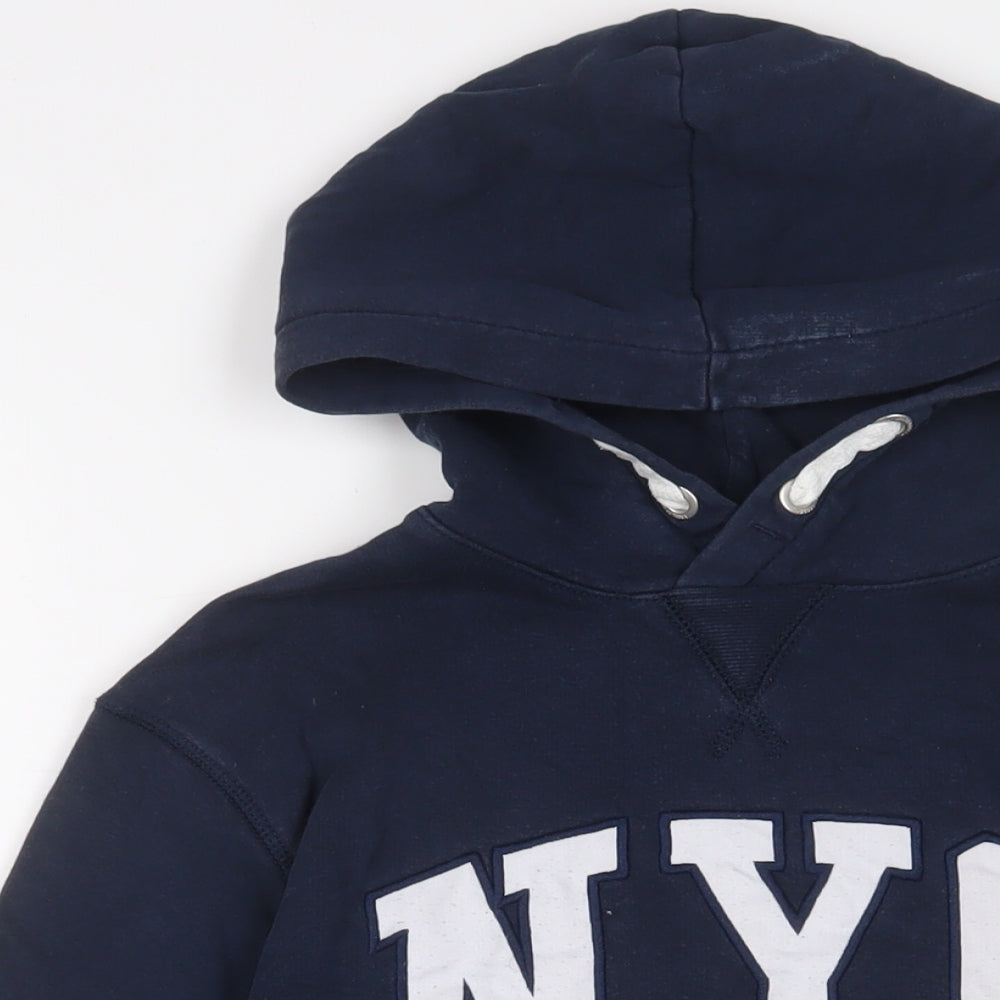 H&M Boys Black Cotton Pullover Hoodie Size 12-13 Years Pullover - NYC