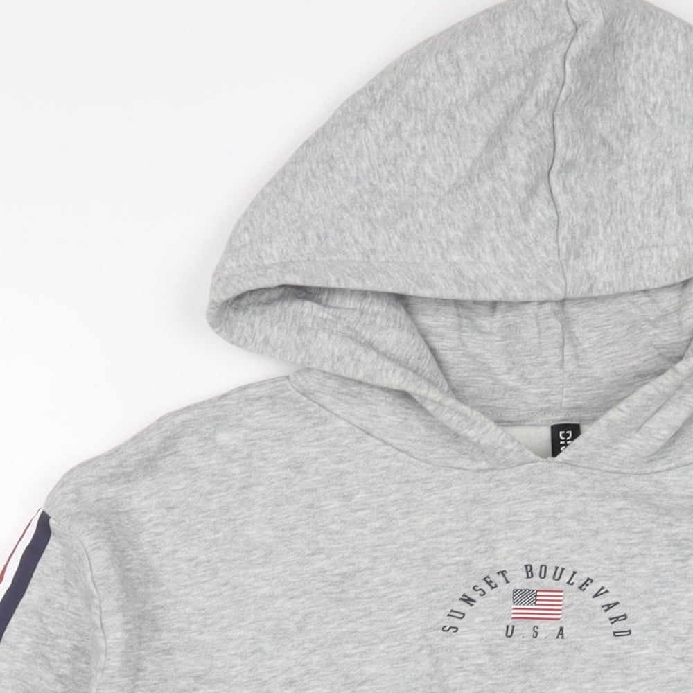 Womens UK Size M H&M Grey Pullover Hoodie
