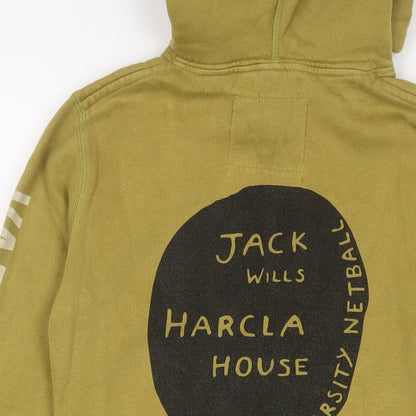 Womens UK Size 10 Jack Wills Green Pullover Hoodie