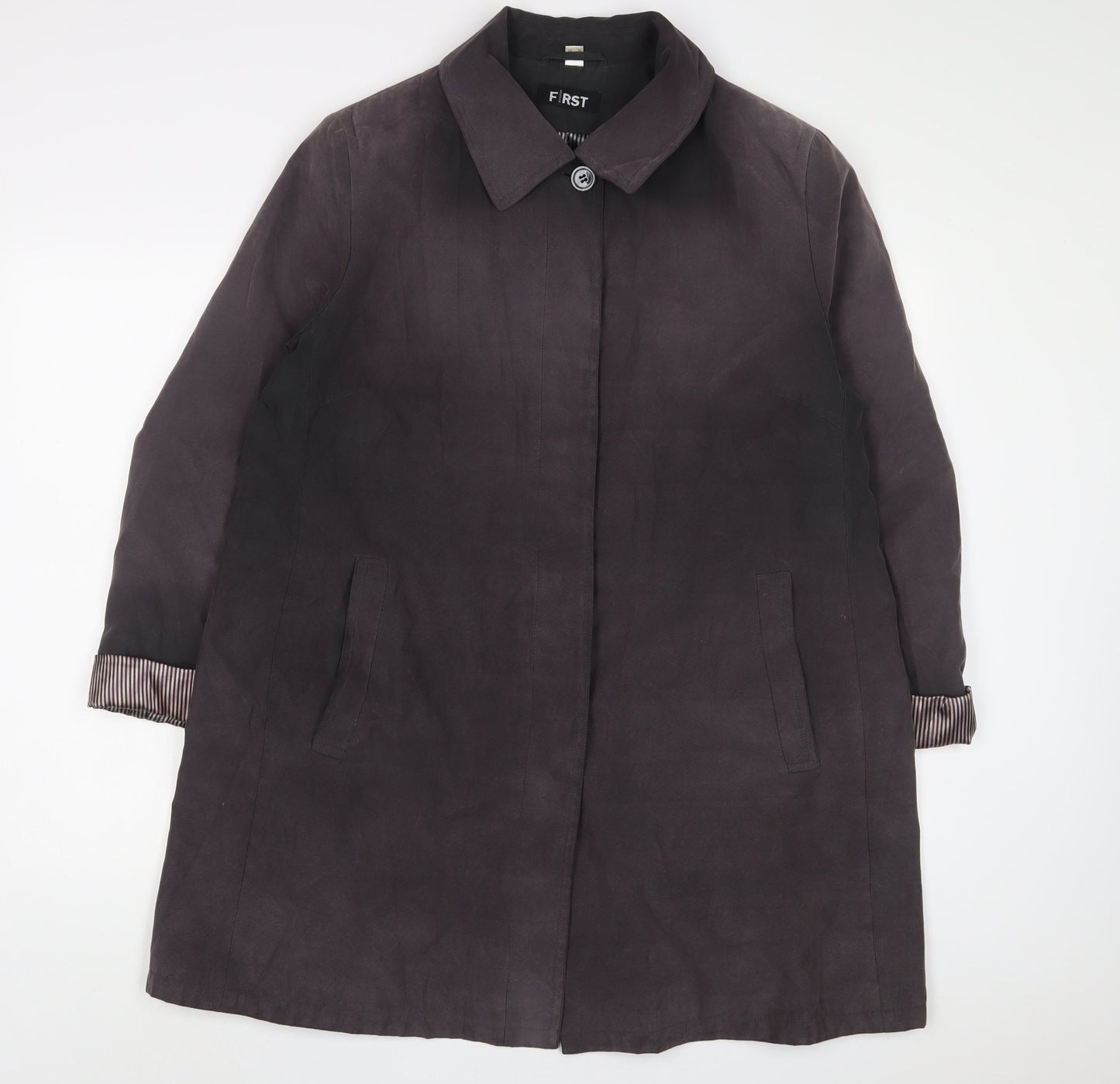 First Avenue Womens Purple Jacket Size 20 Button