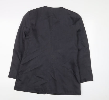 Jake Womens Blue Jacket Blazer Size 14 Button