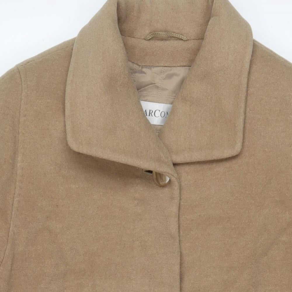 Womens UK Size 16 MARCONA Brown Overcoat
