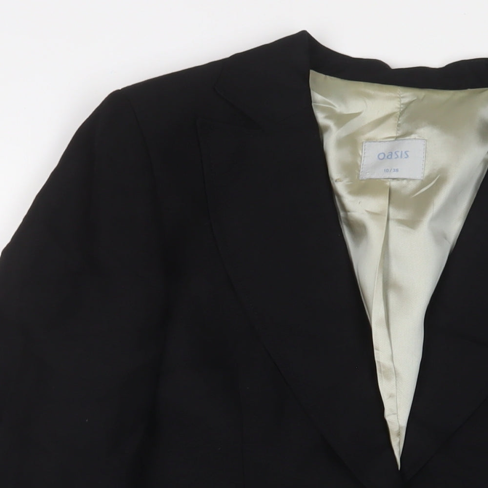 Womens UK Size 10 Oasis Black Jacket