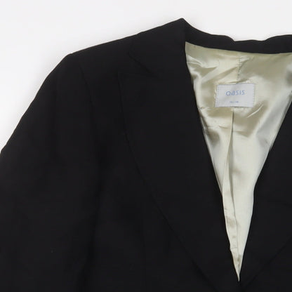 Womens UK Size 10 Oasis Black Jacket