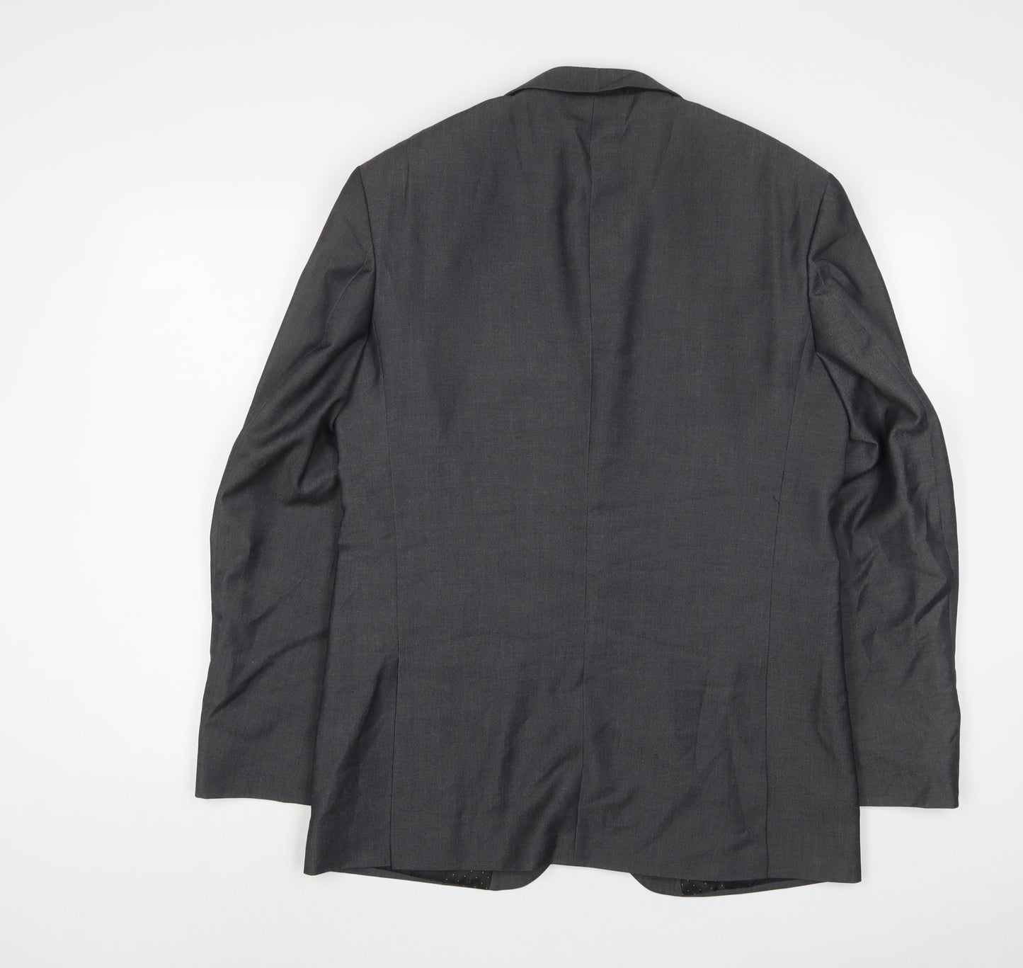 Mens UK Size 42 PINSTRIPE Regular Grey Suit Jacket