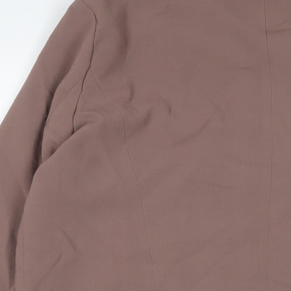 Anita G. Womens Purple Jacket Size L Zip