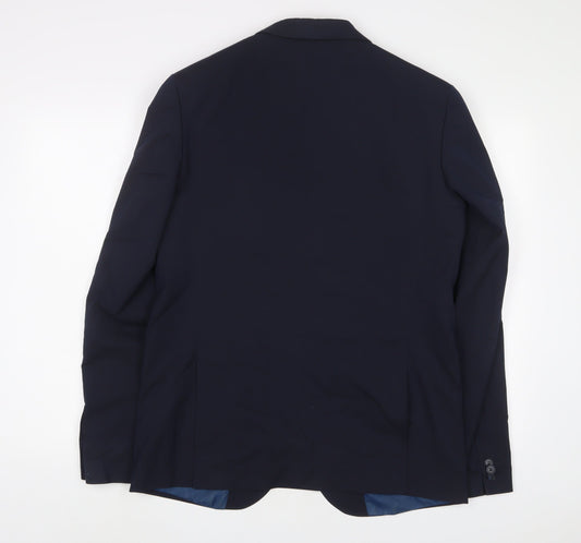 Mens UK Size 40 Limited Collection Regular Blue Suit Jacket