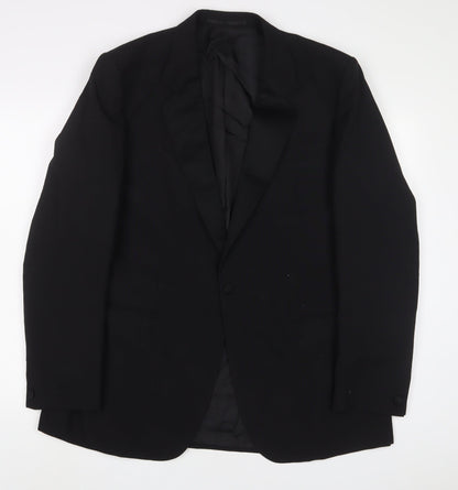 Mens UK Size 40 varteks Regular Black Suit Jacket