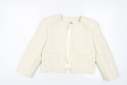 Closet Womens Ivory Jacket Size 10 - Open