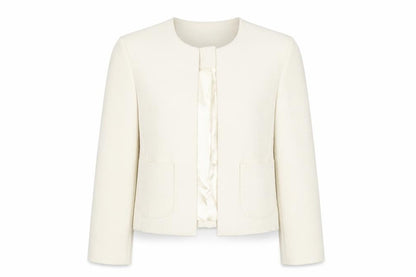 Closet Womens Ivory Jacket Size 10 - Open