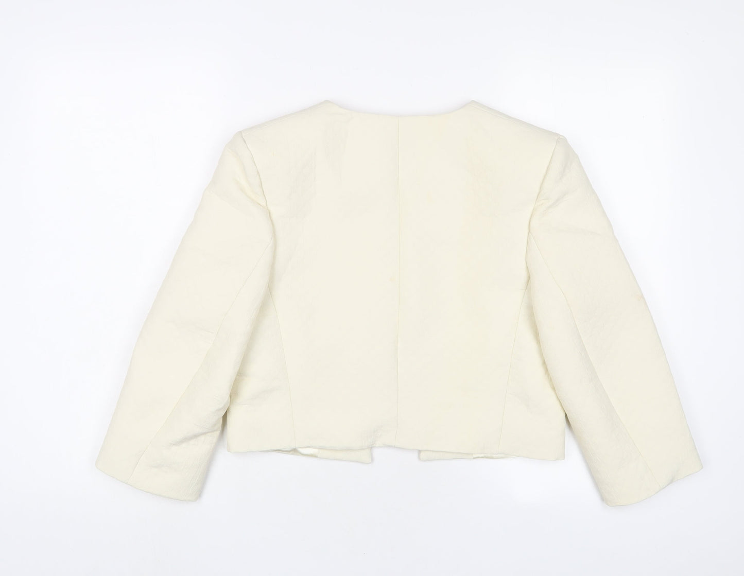 Closet Womens Ivory Jacket Size 10 - Open