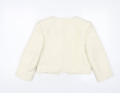 Closet Womens Ivory Jacket Size 10 - Open