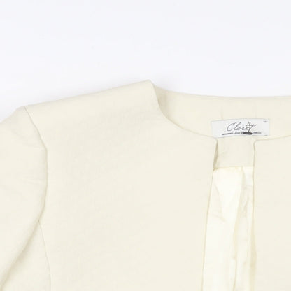 Closet Womens Ivory Jacket Size 10 - Open