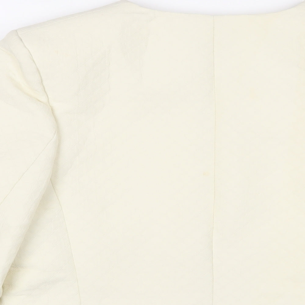 Closet Womens Ivory Jacket Size 10 - Open