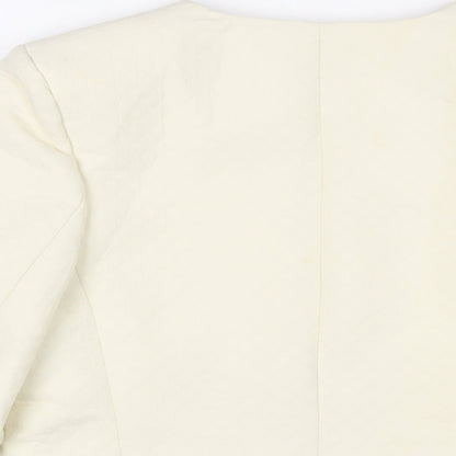 Closet Womens Ivory Jacket Size 10 - Open