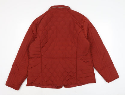Womens UK Size 16 The Collection Brown Quilted Coat