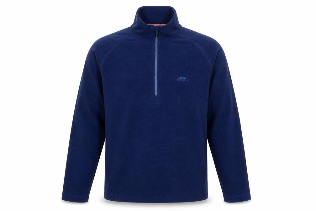 Trespass Mens Blue Crew Neck Polyester Pullover Jumper Size L Long Sleeve