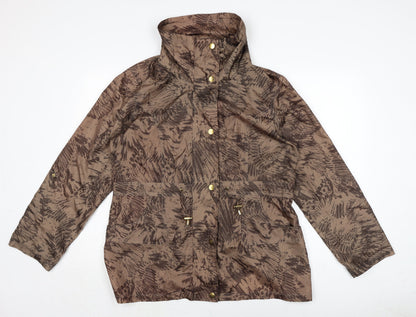 Womens UK Size 14 EWM Brown Anorak Coat